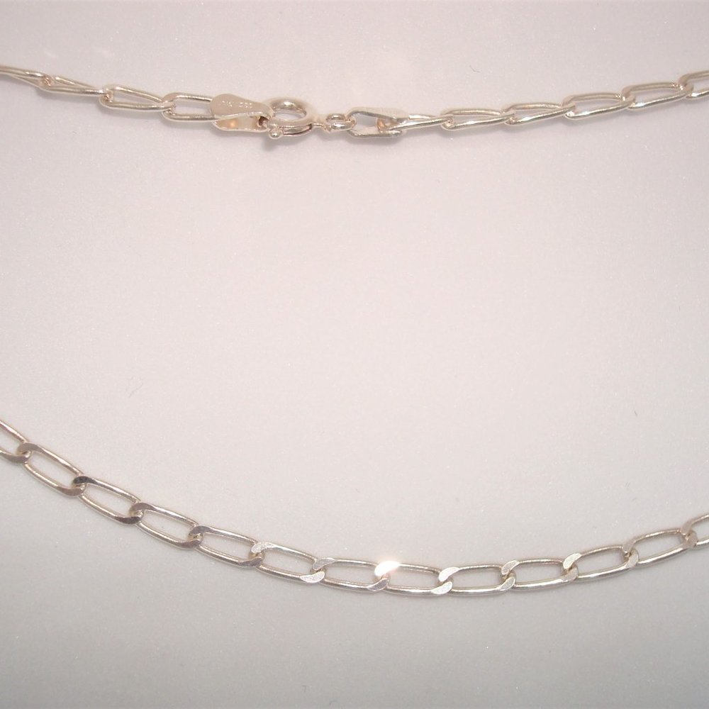 Sterling Silver Long Link Chain